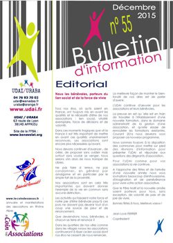 Bulletin d'information n°55 - Décembre 2015