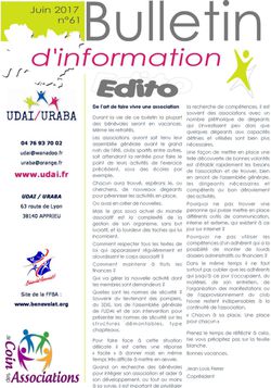 Bulletin d'information n°61 - juin 2017