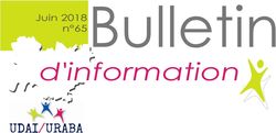 Bulletin d'information n°65 juin 2018