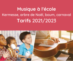 Plaquette Sacem 2021/2023 forfait "Musique à l'école""
