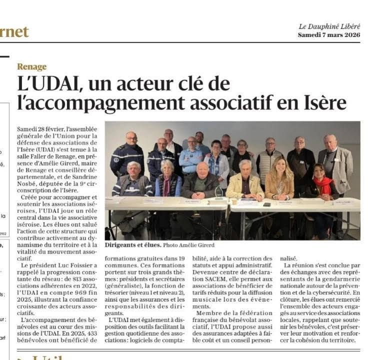 ...Article Dauphin&eacute; AG Udai 2026